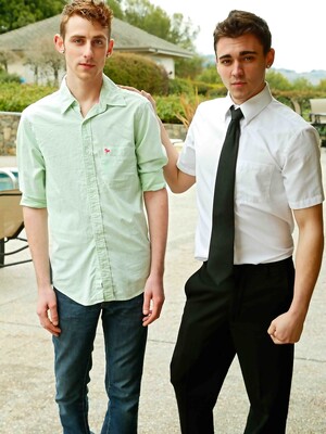 Handsome real estate agent Asher Hawk working with his client by Next Door Twink by Next Door Twink image #2