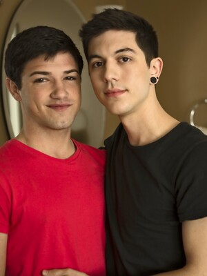 Skinny boys Scott Emerald and Jake Jonas strip and fuck by Next Door Twink by Next Door Twink image #3