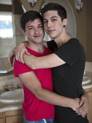 Skinny boys Scott Emerald and Jake Jonas strip and fuck by Next Door Twink by Next Door Twink image #4