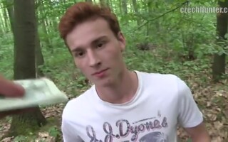 CZECH HUNTER 361 - Ginger Stud Takes a Break from Swimming to get his Ass Drilled